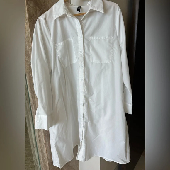 Arty Long statement White Shirt or Jacket 20% off - Picture 1 of 8